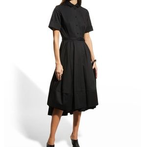 Co  SS FLARED DRESS, Size Medium,, Black